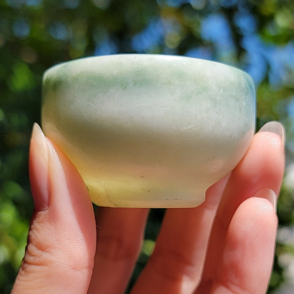 (#18) NEW 2" x 1.375" JADE BOWL